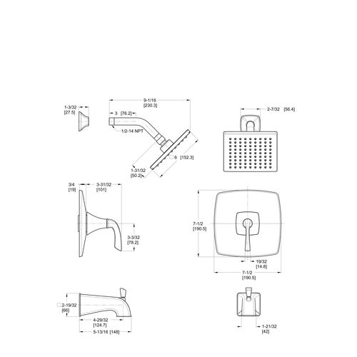 LG89-8BSK - Pfister LG89-8BSK - Bronson 1-Handle Tub & Shower Trim ...