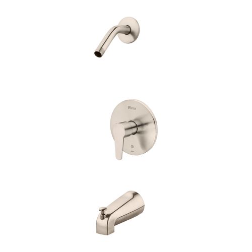 Main product image of Pfirst Modern 1-Handle Tub & Shower Trim, Less Showerhead , R89-070K (Brushed Nickel)