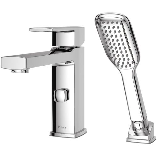 Main product image of Deckard 1-Handle Roman Tub Faucet w/ Hand Shower , RT6-2DAC (Polished Chrome)