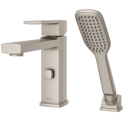 Main product image of Deckard 1-Handle Roman Tub Faucet w/ Hand Shower , RT6-2DAK (Brushed Nickel)