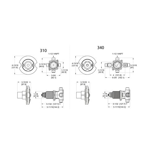Main product image of TX9 Thermostatic Valve, TX9-310A