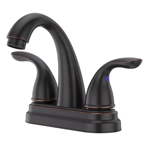 Main product image of Pfirst 2-Handle 4" Centerset Bathroom Faucet, Metal Lever Handles , LG148-700Y (Tuscan Bronze)