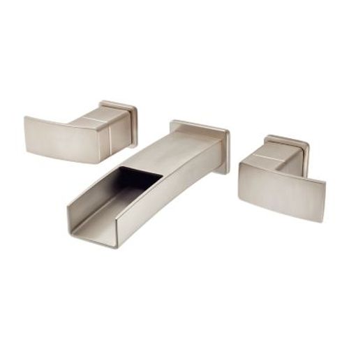 Main product image of Kenzo 2-Handle Wall Mount Bathroom Faucet (Brushed Nickel), LG49-DF1K
