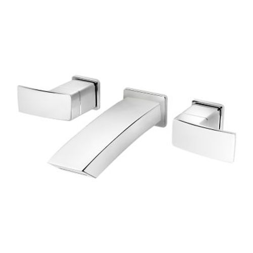 Main product image of Kenzo 2-Handle 8" Wall Mount Bathroom Faucet (Polished Chrome), LG49-DF3C