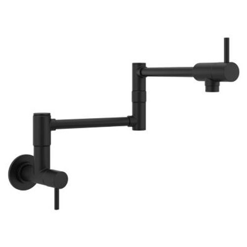 Main product image of Lita 2-Handle 1-Hole Pot Filler Kitchen Faucet (Matte Black), GT533-PFB