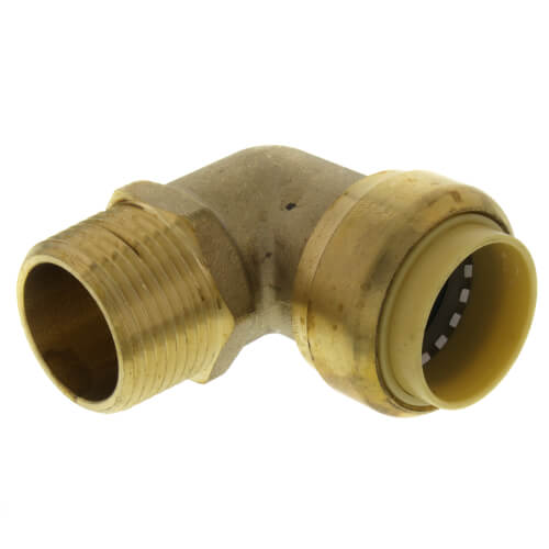 Main product image of 3/4" Push Fit x MNPT 90° Elbow (Lead Free)