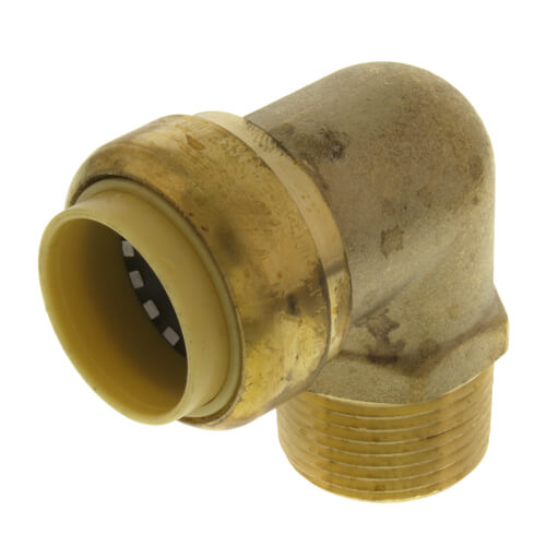 Main product image of 3/4" Push Fit x MNPT 90° Elbow (Lead Free)