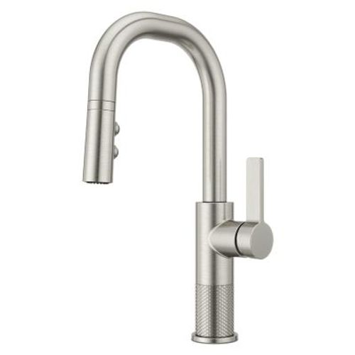 Main product image of Montay 1-Handle Pull-Down Bar/Prep Kitchen Faucet (Stainless Steel), GT572-MTS