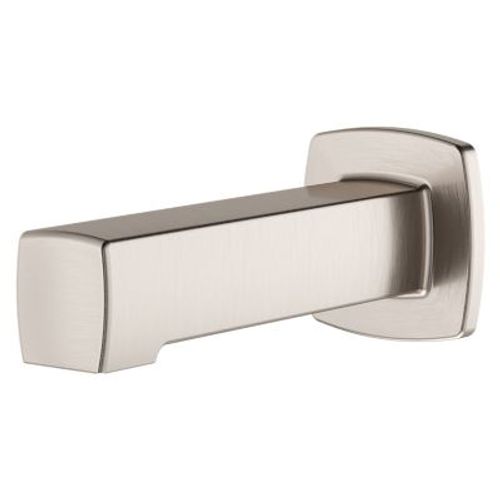 Main product image of Squared Non-Diverting Tub Spout in PVD (Brushed Nickel), 920-247J