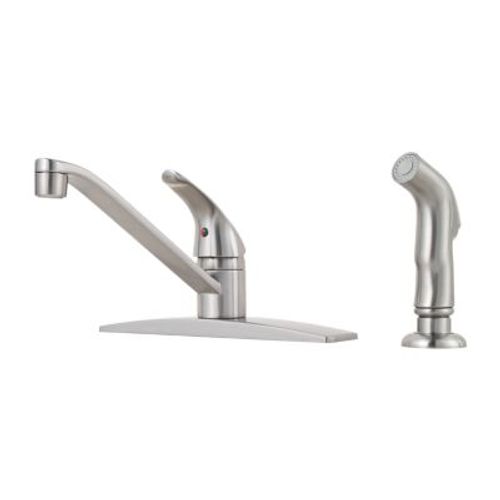 Main product image of Pfirst Series 1-Handle Kitchen Faucet w/ Side Spray (Stainless Steel), J134-444S
