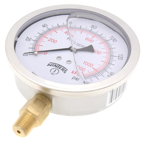Main product image of 4" Stainless Steel Liquid Filled Pressure Gauge (0-160 PSI)