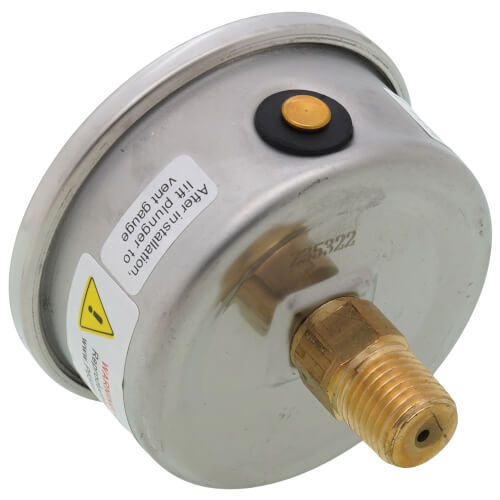 Main product image of 2-1/2" Stainless Steel Liquid Filled Gauge, 1/4" Back NPT w/ Brass Internals (0-60 PSI)