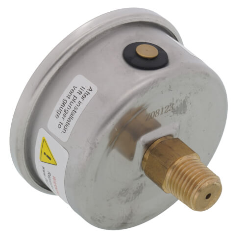 Main product image of 2-1/2" Stainless Steel Liquid Filled Gauge, 1/4" Back NPT w/ Brass Internals (0-160 PSI)
