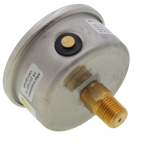 Main product image of 2-1/2" Stainless Steel Liquid Filled Gauge, 1/4" Back NPT w/ Brass Internals (0-600 PSI)