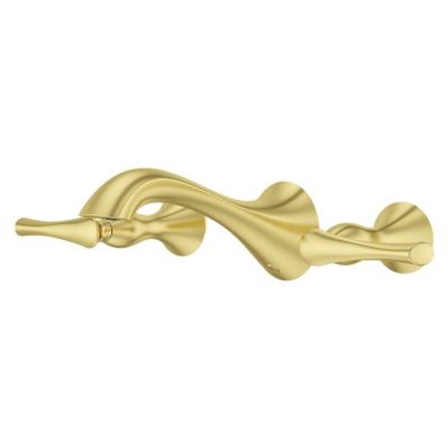Main product image of Rhen Wallmount Widespread Lavatory Faucet (Brushed Gold), LG49-RH4BG