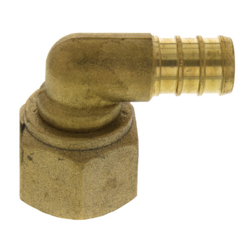 Main product image of 1/2" PEX x 1/2" FIP Swivel Elbow - Brass Nut (Lead Free)