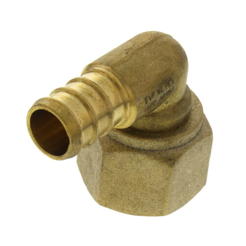 Main product image of 1/2" PEX x 1/2" FIP Swivel Elbow - Brass Nut (Lead Free)