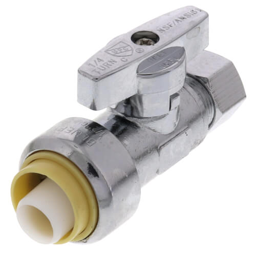 Main product image of 1/2" Push Fit x 3/8" Compression Straight Stop (Lead Free)