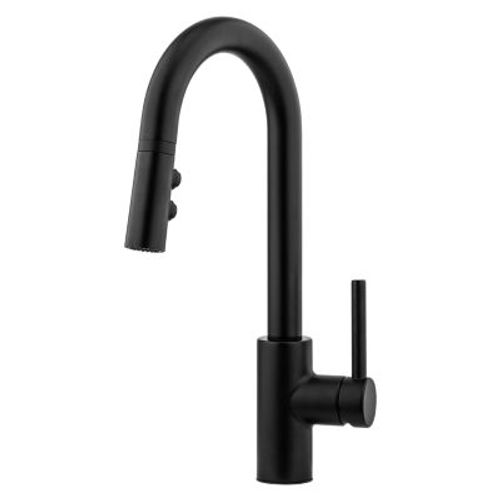 Main product image of Stellen1-Handle Pull-Down Bar/Prep Kitchen Faucet (Matte Black), LG572-SAB