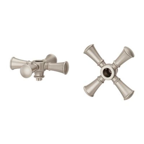 Main product image of Tisbury 2-Handle Cross Handle Kit (Brushed Nickel), HHL-049TBK