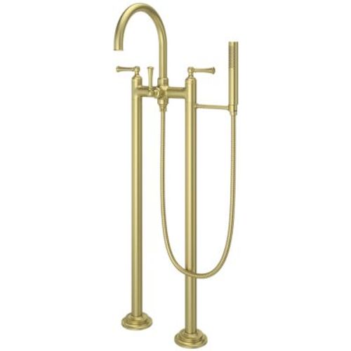 Main product image of Tisbury Traditional Free-standing Tub Filler w/ Hand Shower (Brushed Gold), LG6-1TBBG