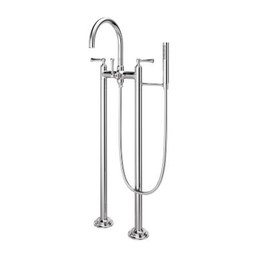 Main product image of Tisbury Traditional 2-Handle Tub Filler w/ Hand Shower (Polished Chrome), LG6-1TBC