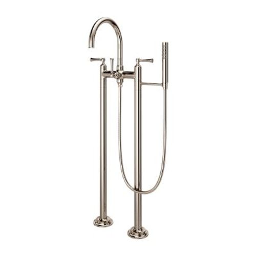 Main product image of Tisbury Traditional 2-Handle Tub Filler w/ Hand Shower (Polished Nickel), LG6-1TBD