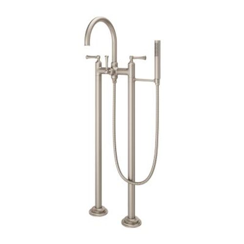 Main product image of Tisbury Traditional 2-Handle Tub Filler w/ Hand Shower (Brushed Nickel), LG6-1TBK