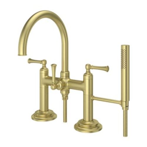 Main product image of Tisbury Deck Mounted Tub Filler w/ Hand Shower (Brushed Gold), LG6-2TBBG