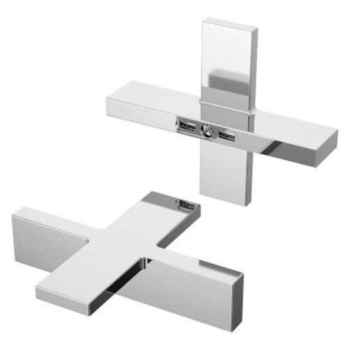 Main product image of Verve Cross Handle Kit for Widespread, Roman Tub and Thermostatic Shower (Polished Chrome), HHL-VRVXC