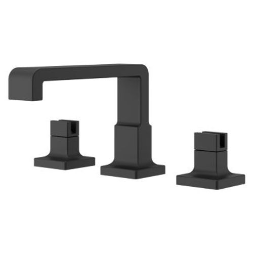 Main product image of Verve 2-Handle 8" - 15" Widespread Bathroom Faucet without Handles with Ribbon Spout (Matte Black), LG49-VRV1B