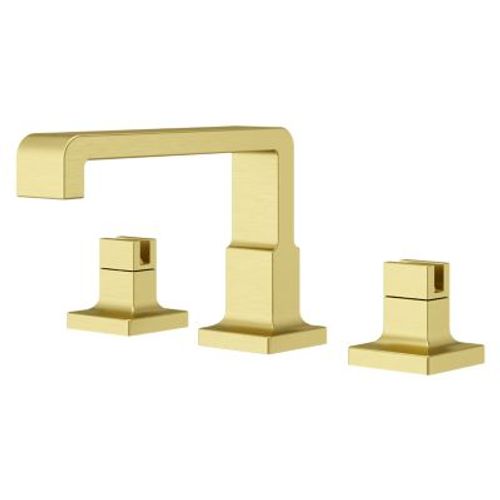 Main product image of Verve 2-Handle 8" - 15" Widespread Bathroom Faucet without Handles with Ribbon Spout (Brushed Gold), LG49-VRV1BG
