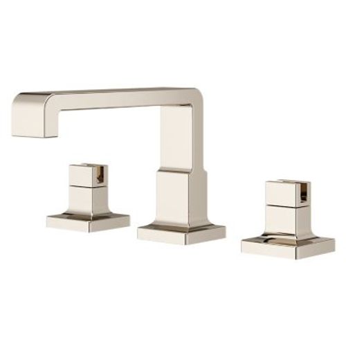 Main product image of Verve 2-Handle 8" - 15" Widespread Bathroom Faucet without Handles with Ribbon Spout (Polished Nickel), LG49-VRV1D