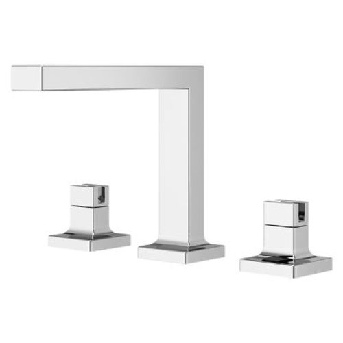 Main product image of Verve 2-Handle 8 in - 15" Widespread Bathroom Faucet without Handles with Square Spout (Polished Chrome), LG49-VRV2C