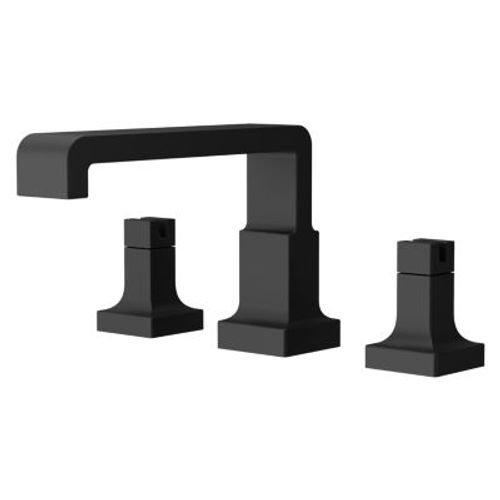 Main product image of Verve 2-Handle Deck Mounted Roman Tub Trim without Handles (Matte Black), RT6-5VRVB