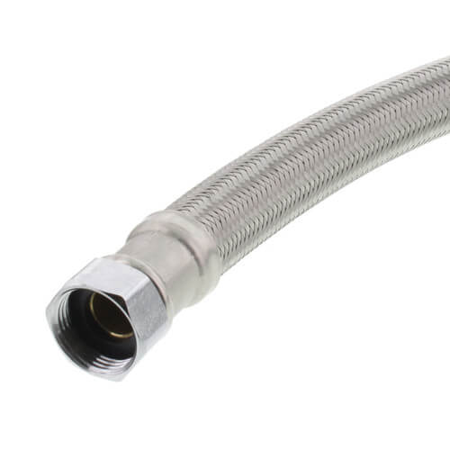 Main product image of 3/4" Push Fit x FIP Braided Hose Water Heater Connector, Lead Free (24" Length)