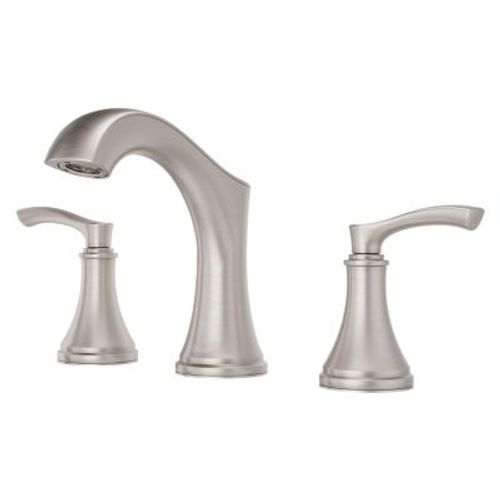 Main product image of Woodbury 2-Handle 8" Widespread Bathroom Faucet in Spot Defense (Brushed Nickel), LG49-WD0GS
