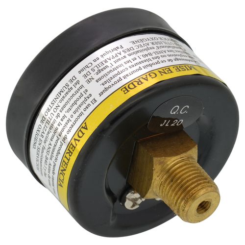 Main product image of 1-1/2" Liquid Filled Pressure Gauge w/ Center Back Mount (0-30 psi)