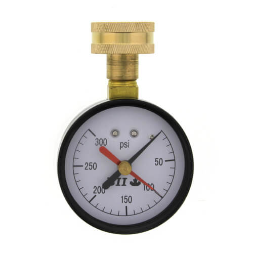 Main product image of Water Test Gauge, 3/4" Hose Thread (0 - 300 PSI)