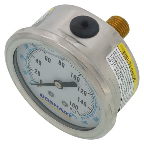 Main product image of 2-1/2" Liquid Filled Dial Pressure Gauge Lead Free (0-160 psi)