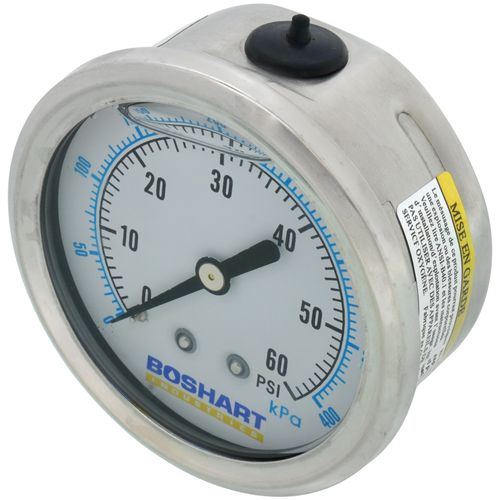 Main product image of 2-1/2" Liquid Filled Dial Pressure Gauge (0-60 psi)