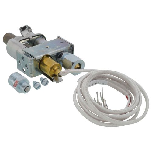 Main product image of PG9 Series 750 Mv Generator & Pilot Burner, 90-Degree Left w/ Extra Base Fitting for LP Gas Application