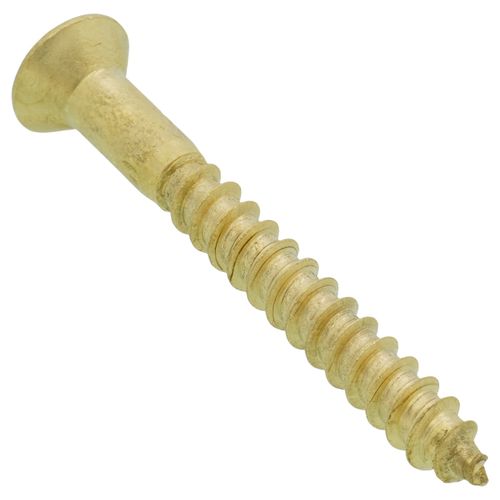 Main product image of #12 x 2" Phillips Flat Head Brass Wood Screw (Pack of 50)