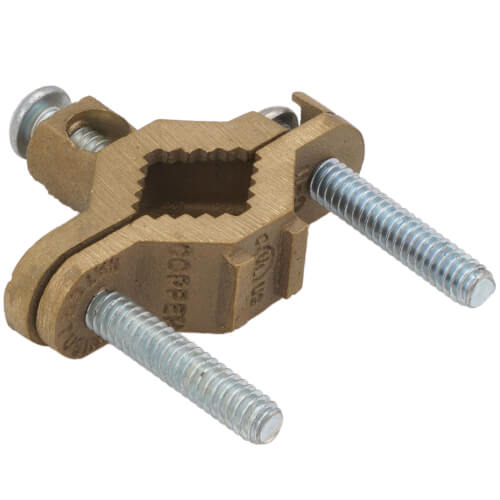 Main product image of Ground Clamp for 8, 6, 4 Bare Grounding Wire (Fits 1/2" to 1" Pipe)