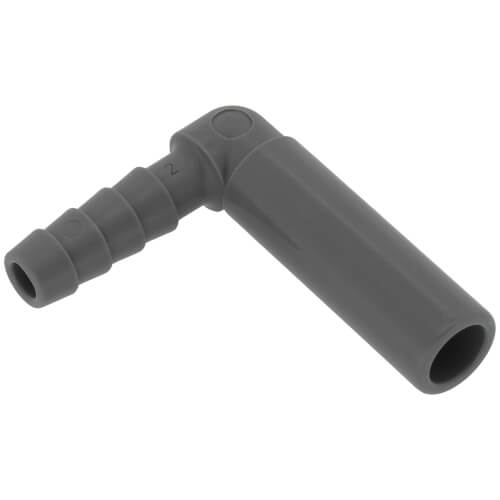 Main product image of 3/8" Stem OD x 1/4" Hose ID Tube to Hose 90-Degree Elbow