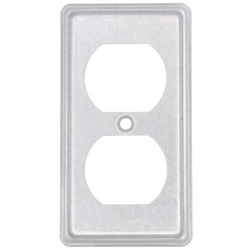 Main product image of Plated Steel Toggle Switch Duplex Receptacle Cover (2-11/32" Width x 4-1/4" Length)