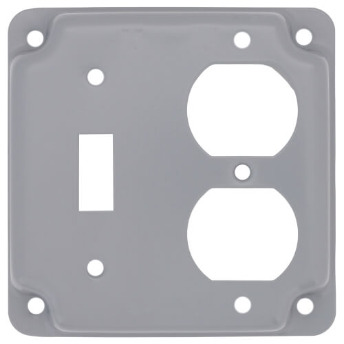 Main product image of Toggle Switch and Duplex Receptacle Cover (4" x 4")