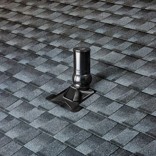 Main product image of 2" Pivot Pipe Boot Flashing - 26 Gauge (Black), PPBG2BL