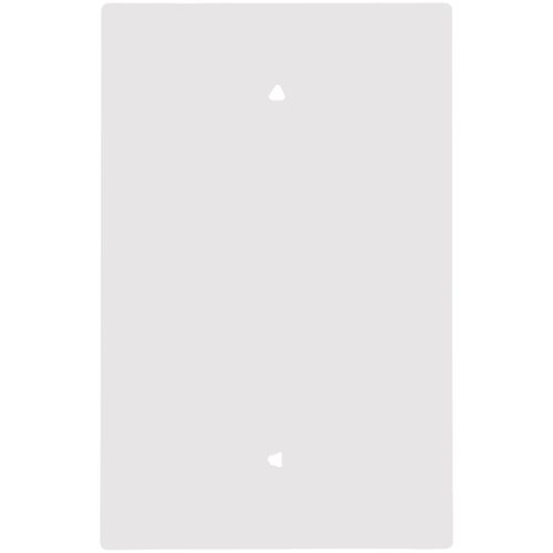 Main product image of 1-Gang Blank Wall Plate, Mid-Size, Polycarbonate - White