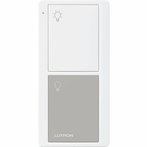 Main product image of 2-Button Pico Smart Remote, with Light Icons, PJ2-2B-GWG-L01, White/Gray